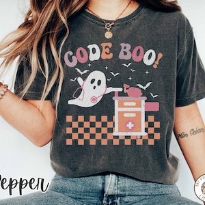 Respiratory Therapist Halloween Shirt, Coffee Lover Halloween RT Shirt, Spooky Respiratory, Funny RT Shirt Rt Gifts Rt Life Respiratory Hero