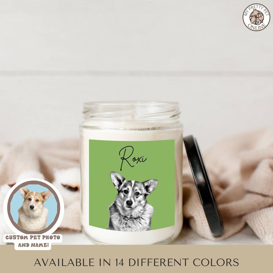 Custom Dog Candle Dog Lover Birthday Gift for Dog Owner Dog Etsy