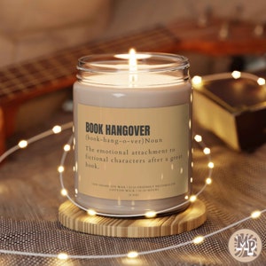 Book Hangover Definition Candle, Bookworm, Book Lover Candle,  Book Lover Gift, Book Candle Scent, Book Inspired Candle, Literary Candle