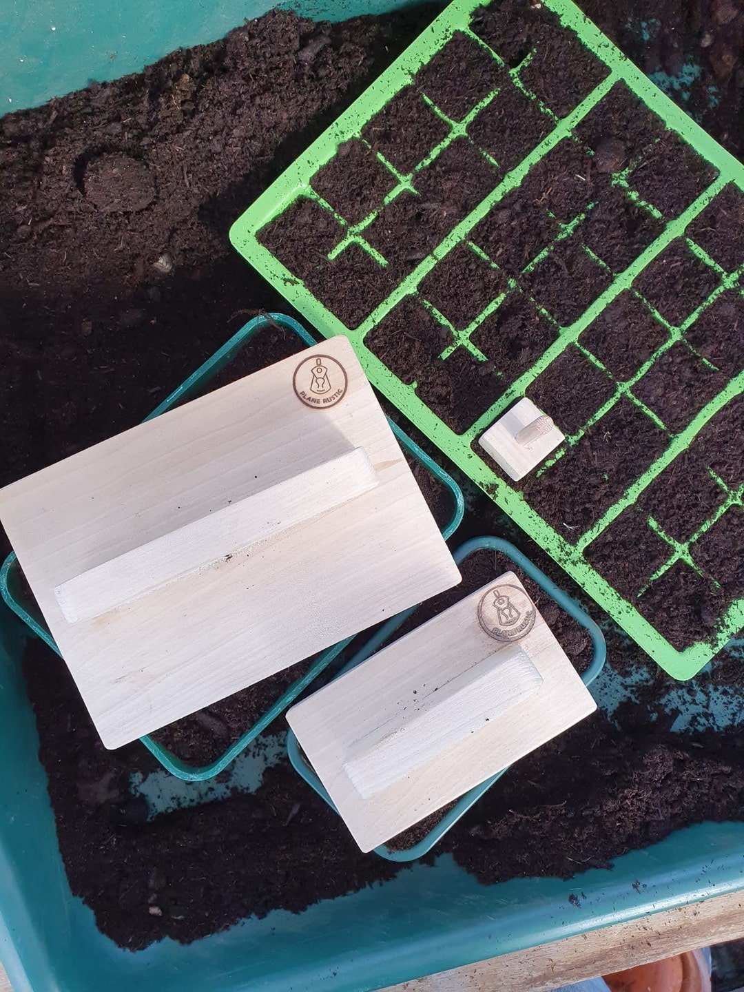 Seed Tray Tamper Set of 3 Common Sizes Handmade for Soil and Etsy UK