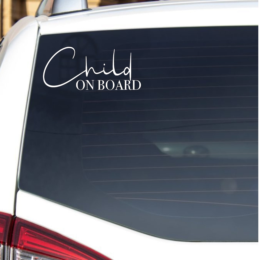 Child on Board Car Decal, Baby on Board, Car Stickers, Child on Board