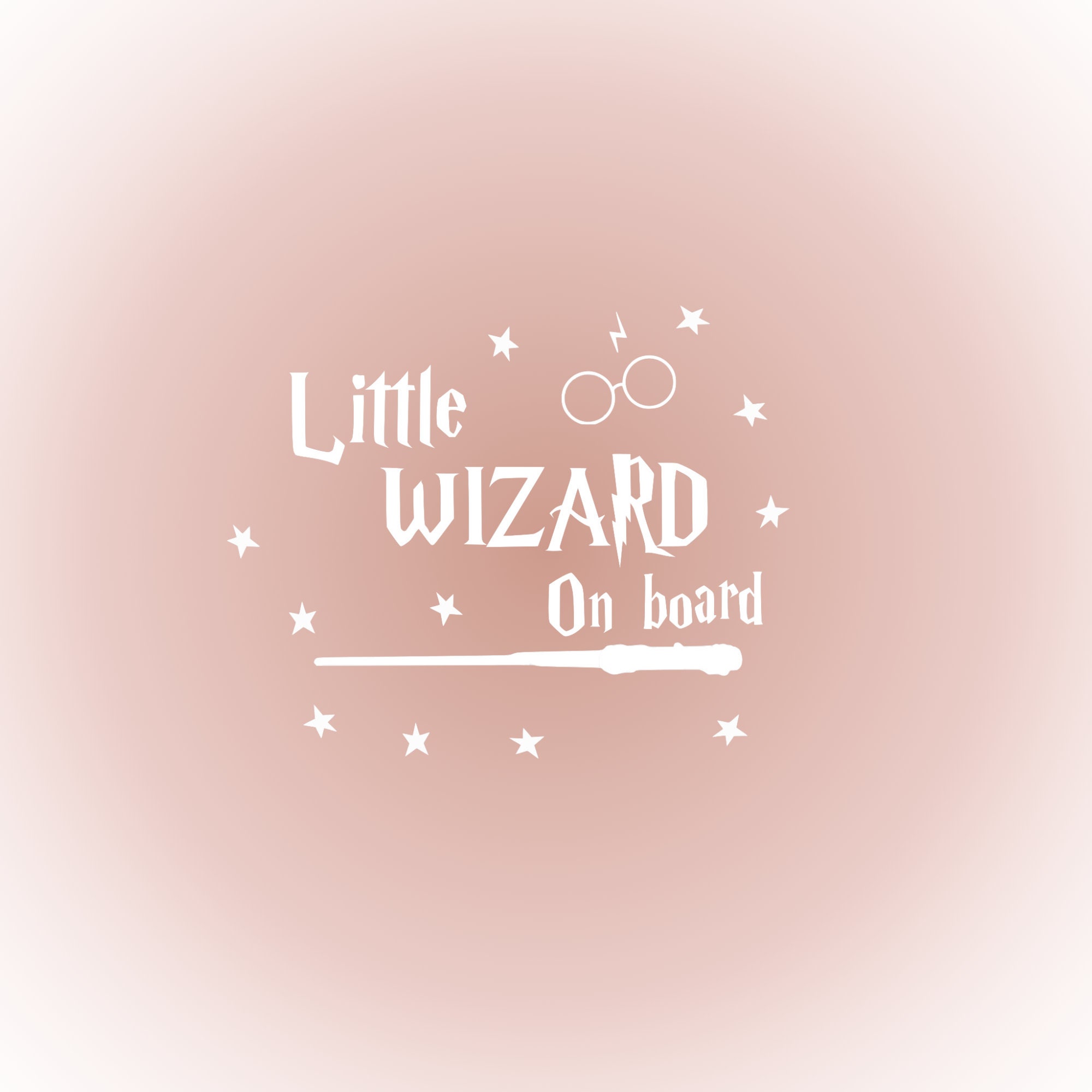 Little Wizard on Board, Harry Potter Car Decal, Baby on Board Car Decal