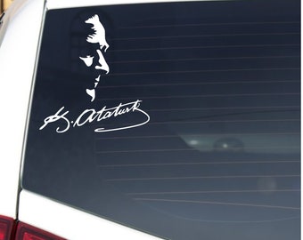 Mustafa Kemal Atatürk Imza Unterschrift Türkiye Autoaufkleber Sticker