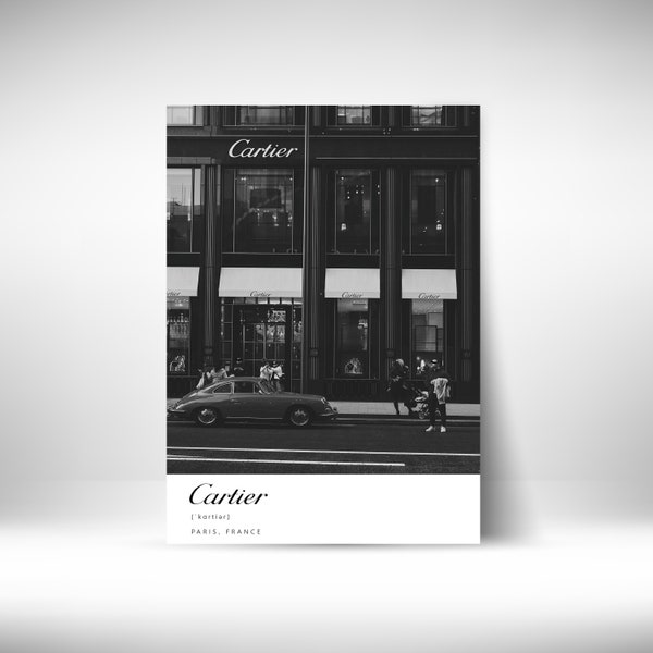 Luxury Cartier Poster Wall Art, Designer Print, Printable Wall Art, Luxury Wall Devor, Digital Download