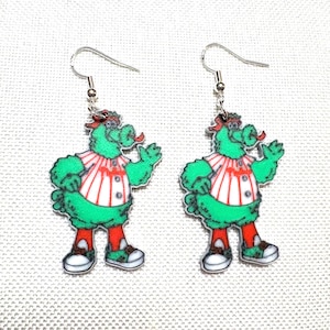 Philadelphia Baseball Fan Inspired mascot earrings
