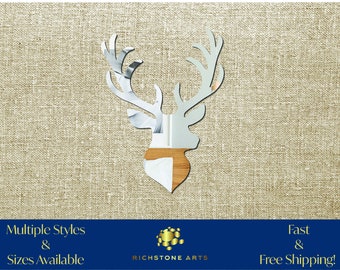 Decoration Stag Head Shaped Acrylic Mirror | Many Shapes Available