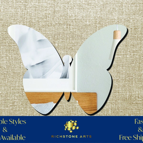 Decorative Butterfly Shaped Acrylic Mirror | Many Shapes Available