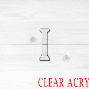 Greek Column Shape, Clear Acrylic Craft Blank, Colored Acrylic Blank
