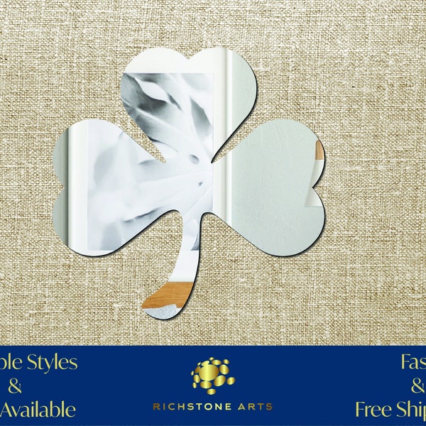 Decoration Shamrock Shaped Acrylic Mirror | Many Shapes Available