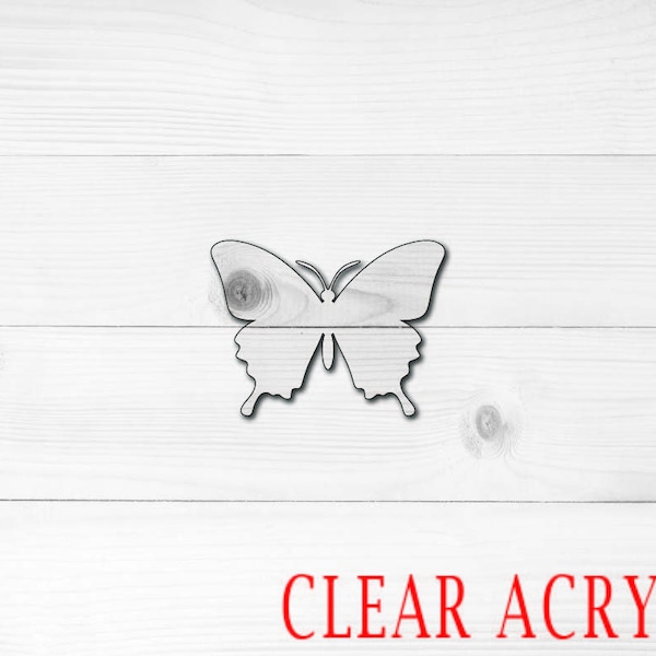 Butterfly Acrylic Shape, Clear Acrylic Craft Blank, Colored Acrylic Blank