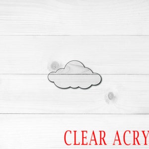 Cloud Acrylic Shape, Clear Acrylic Craft Blank, Colored Acrylic Blank