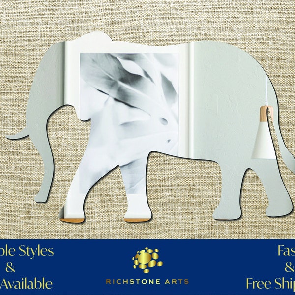 Decorative Elephant Shaped Acrylic Mirror | Many Shapes Available