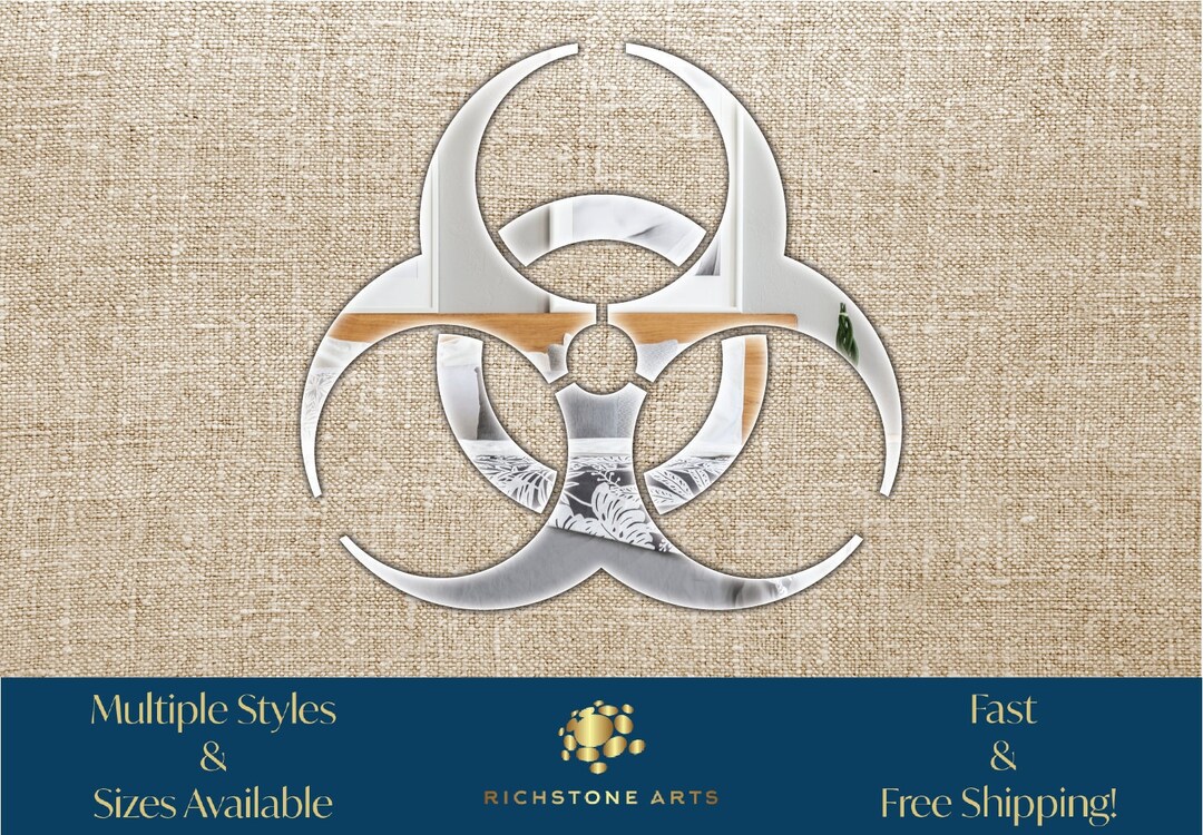 Decorative Biohazard Shaped Acrylic Mirror | Many Shapes Available - Etsy