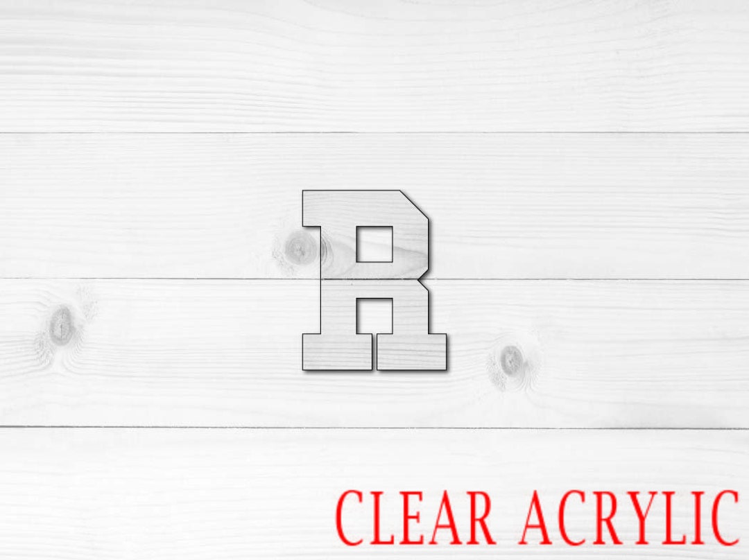Letter R Shape, Clear Acrylic Craft Blank, Colored Acrylic Blank - Etsy