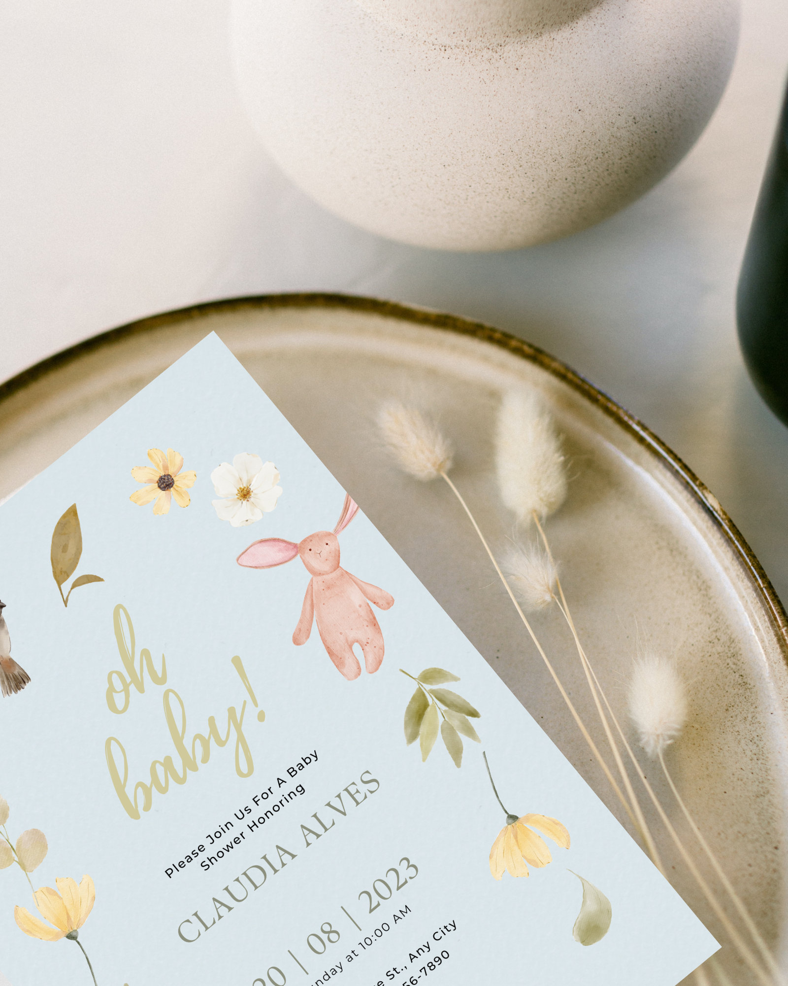 Editable Baby Shower Invitation | Downloadable Baby Shower Template ...