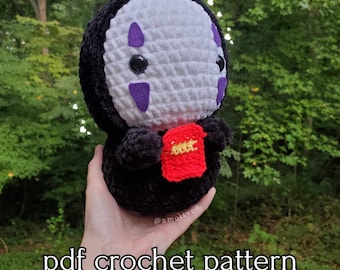 Token Guardian PDF Crochet Pattern // Cute Advanced Beginner Anime Amigurumi Pattern