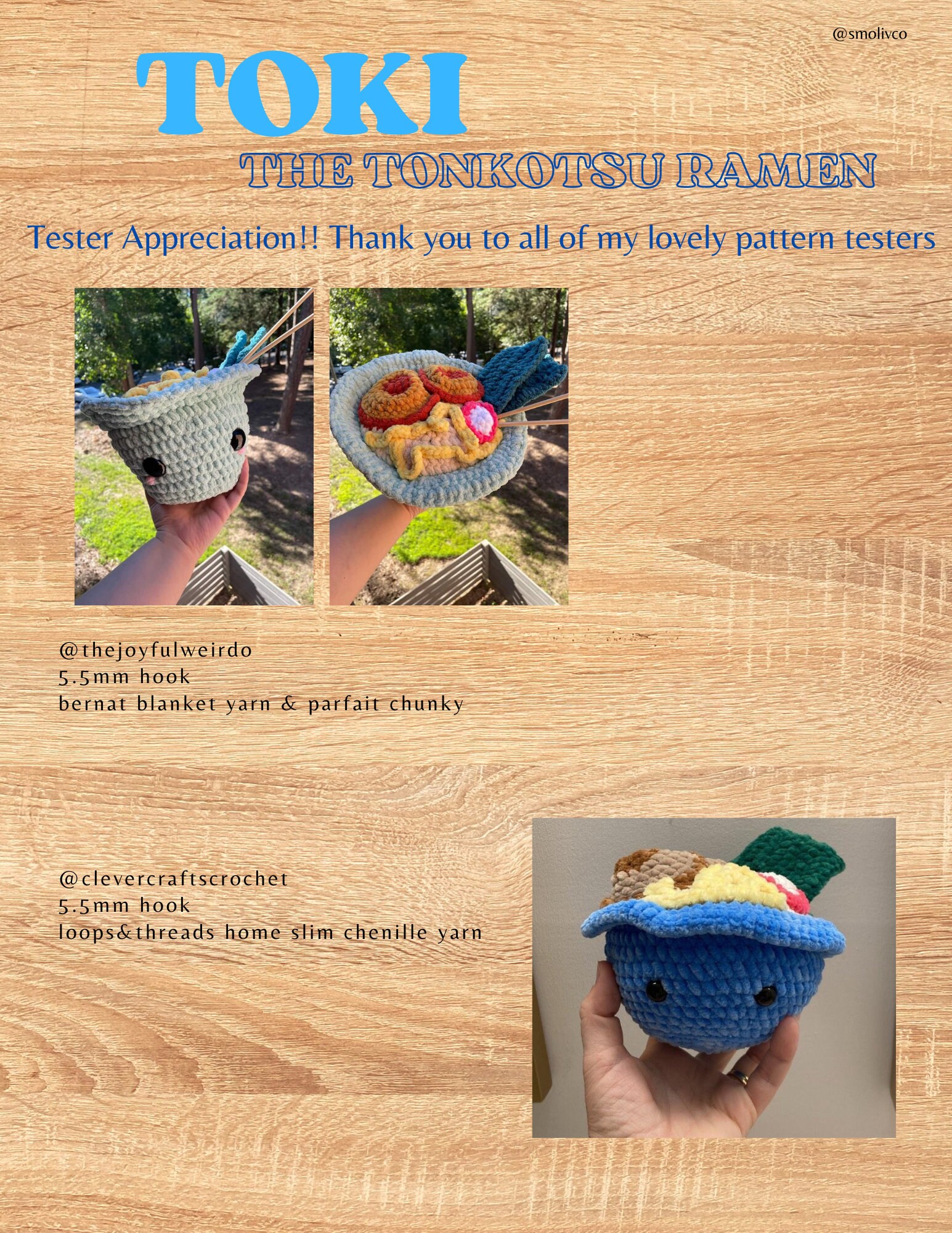 Cute Ramen Pattern Toki the Tonkotsu Ramen PDF Crochet Pattern // Cute Advanced Beginner ...