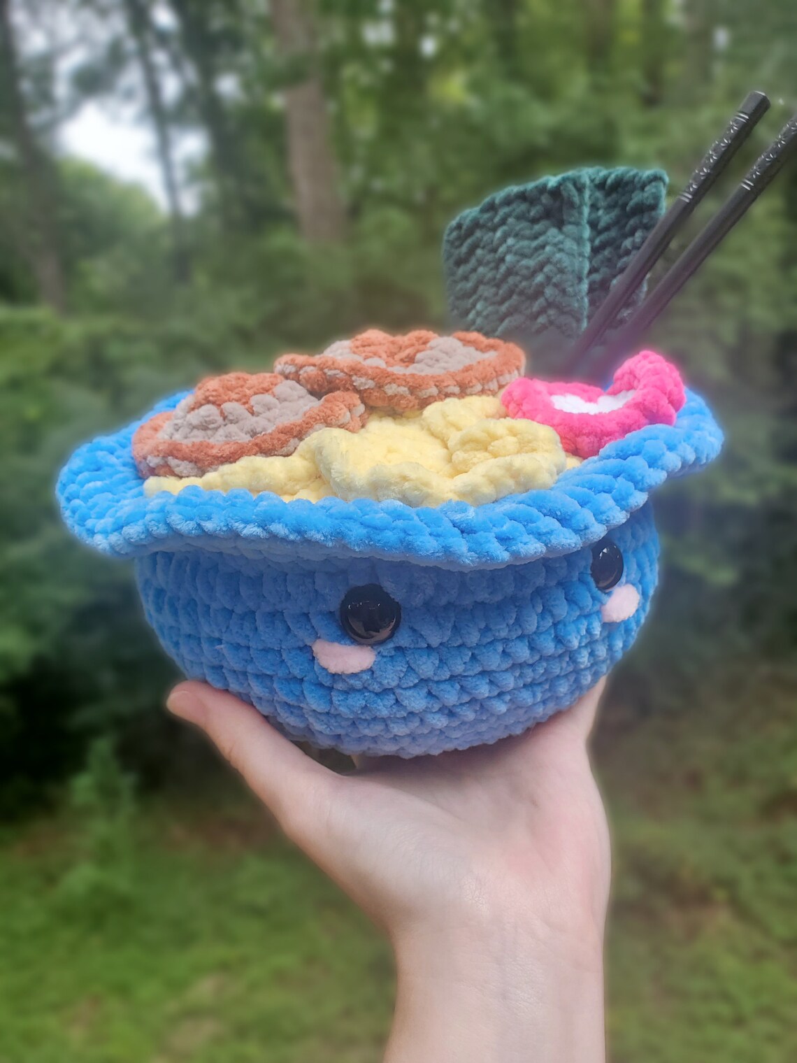 Cute Ramen Pattern Toki the Tonkotsu Ramen PDF Crochet Pattern // Cute Advanced Beginner ...