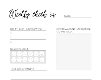 weekly planar to-do list week plan journal plan-out listing journaling check-in establishments