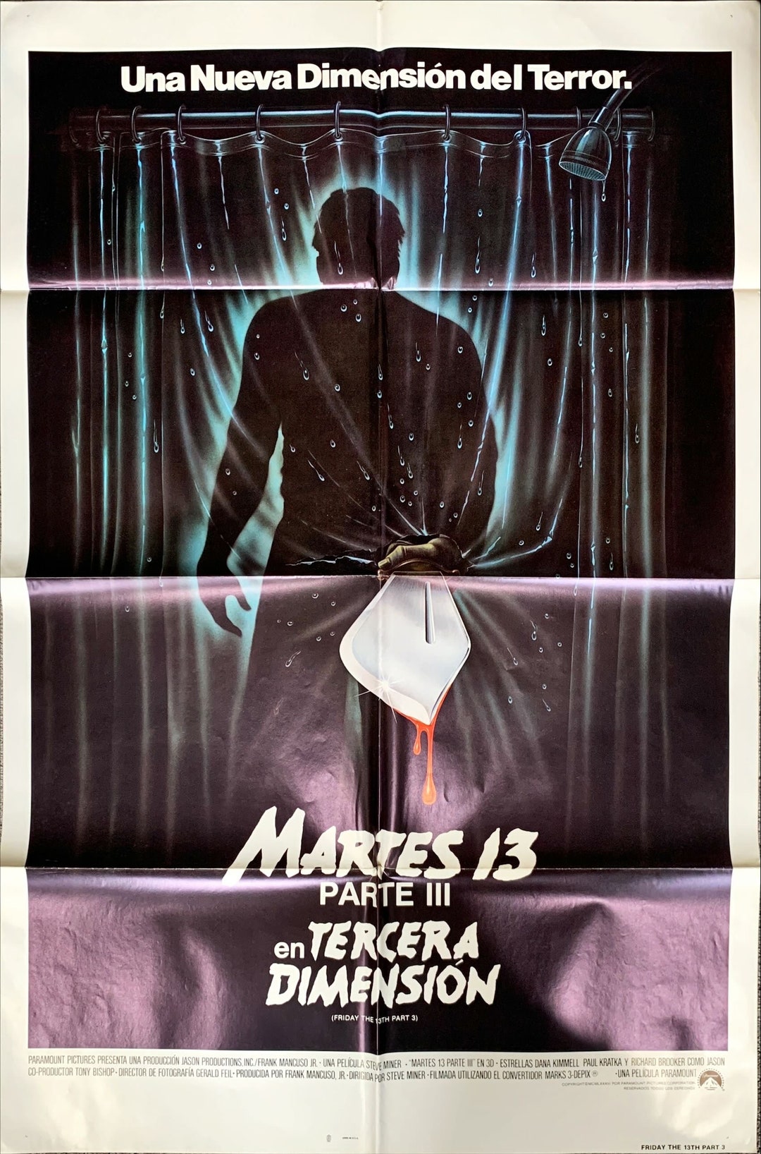 SF・ファンタジー・ホラー FRYDAY THE 13TH 3-D MOVIE POSTER You Can Purchase An Original Friday The 13th Part 3