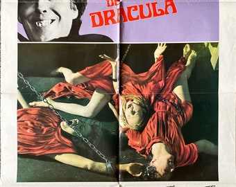 Satanic Rites of Dracula (1974) One Sheet Movie Poster - Christopher Lee
