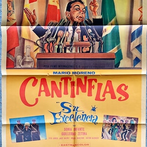 Cantinflas - Su Excelencia (1967) One Sheet Movie Poster - MX. Cantinflas