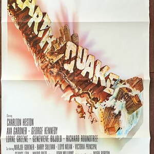 Terremoto (1974) Póster de película de una hoja