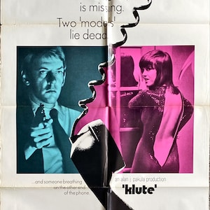 Klute (1971) Póster de película de una hoja