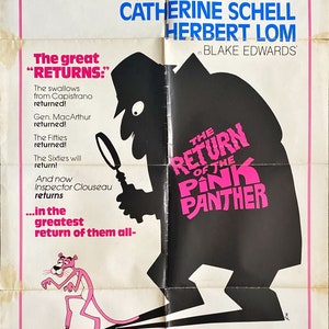 El regreso de la pantera rosa (1975) Póster de la película de una hoja - Peter Sellers