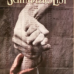 Schindlers List (1993) One Sheet Movie Poster - Spielberg