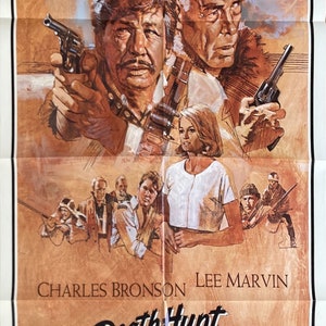 Death Hunt (1981) Original Movie Poster, Charles Bronson, Lee Marvin & Angie Dickinson