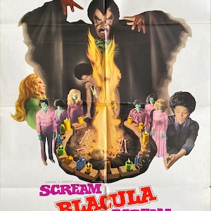 Scream Blacula Scream (1973) Original One Sheet Movie Poster