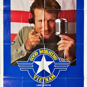 907 Good Morning Vietnam Robin Williams;1987 Original Movie Poster