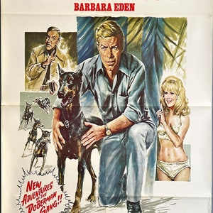 Lucky, arte de cães 1sh R78 com Franciscus, Fred Astaire e a sexy Barbara Eden