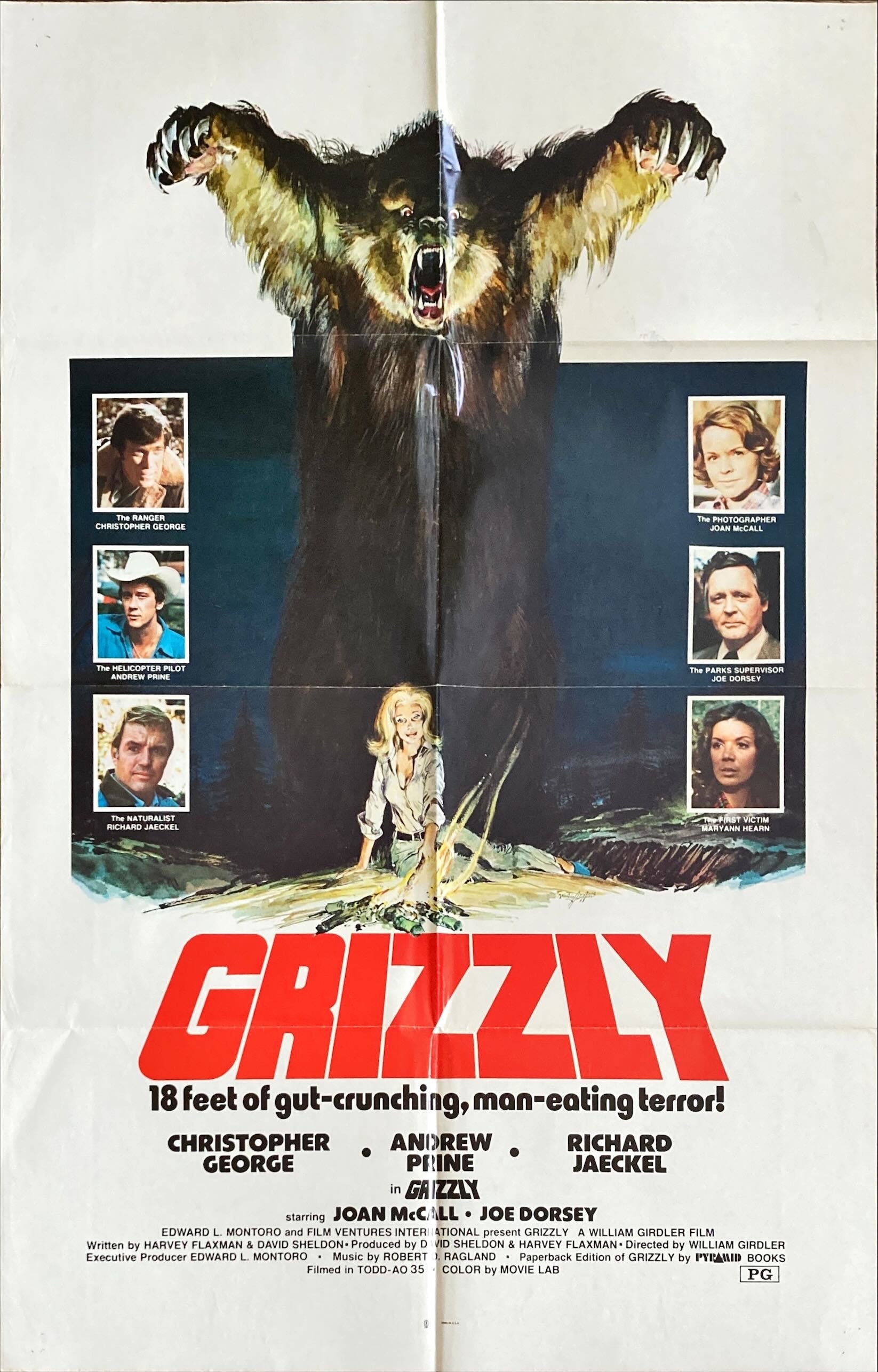 Grizzly (1976) - Original U.S. One Sheet Movie Poster (27x41