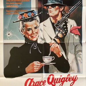 Grace Quigley (1985) Original Movie Poster, Katherine Hepburn & Nick Nolte