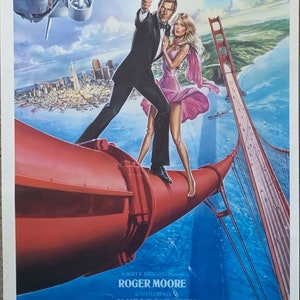 A View to a Kill, 1sh 1985 Roger Moore as James Bond 007, Walken, Grace Jones