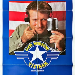 Good Morning Vietnam (1987) One Sheet Movie Poster - Robin Williams