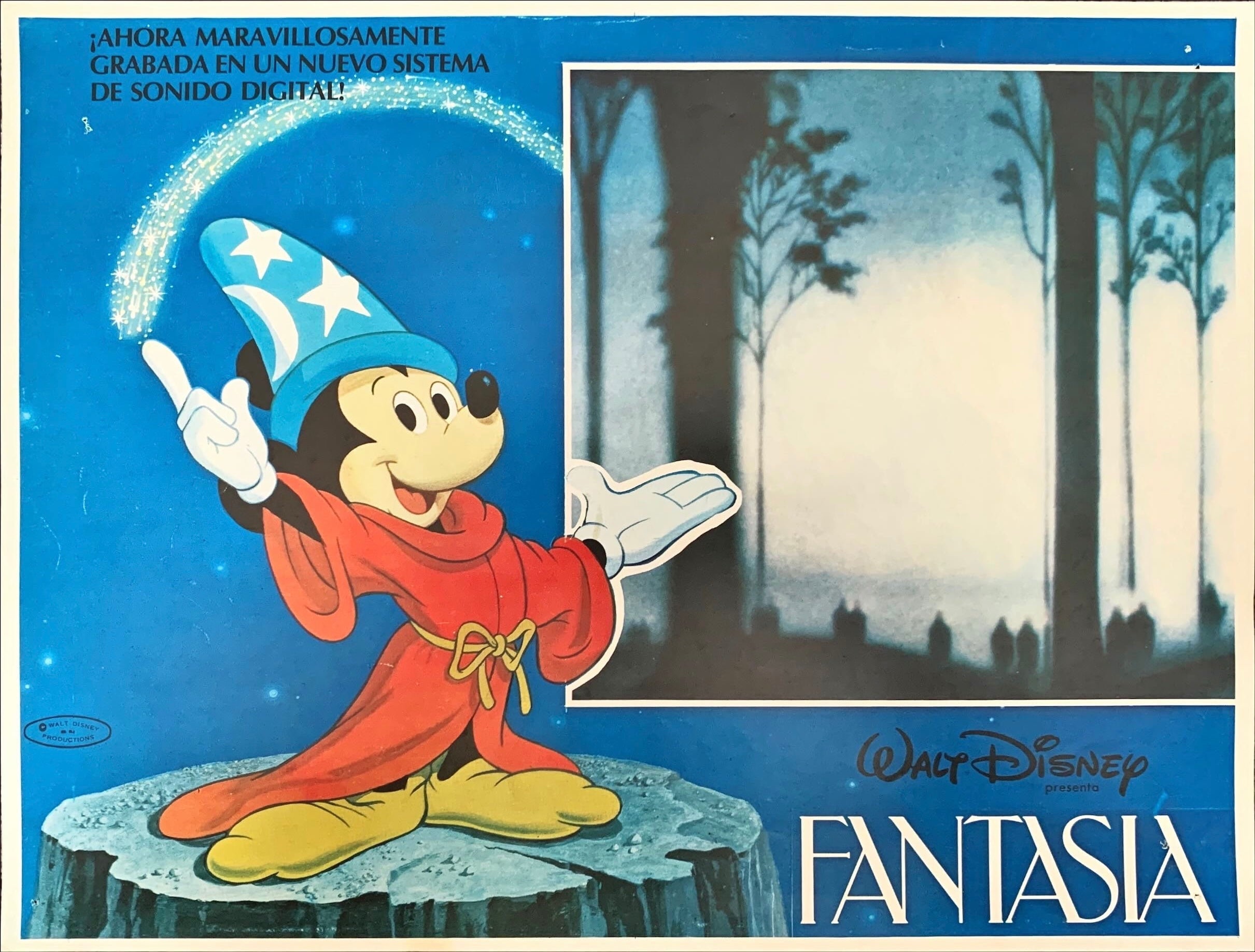 347) 2-disney's Fantasia Mexican Lobby Card - Etsy
