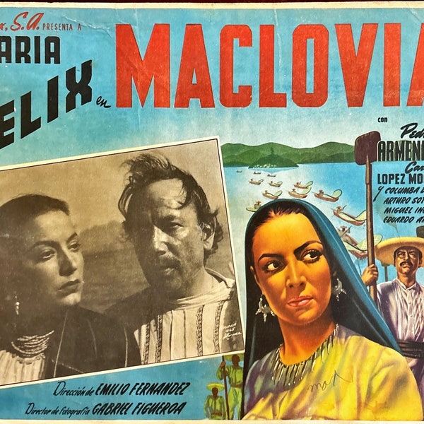 A-152 Maclovia Mexican Lobby Cards - Maria Felix