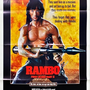 Rambo First Blood Pt 2 (1985) One Sheet Movie Poster
