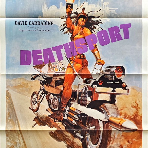 874 DEATHSPORT advance/teaser 1sh 1978 David Carradine