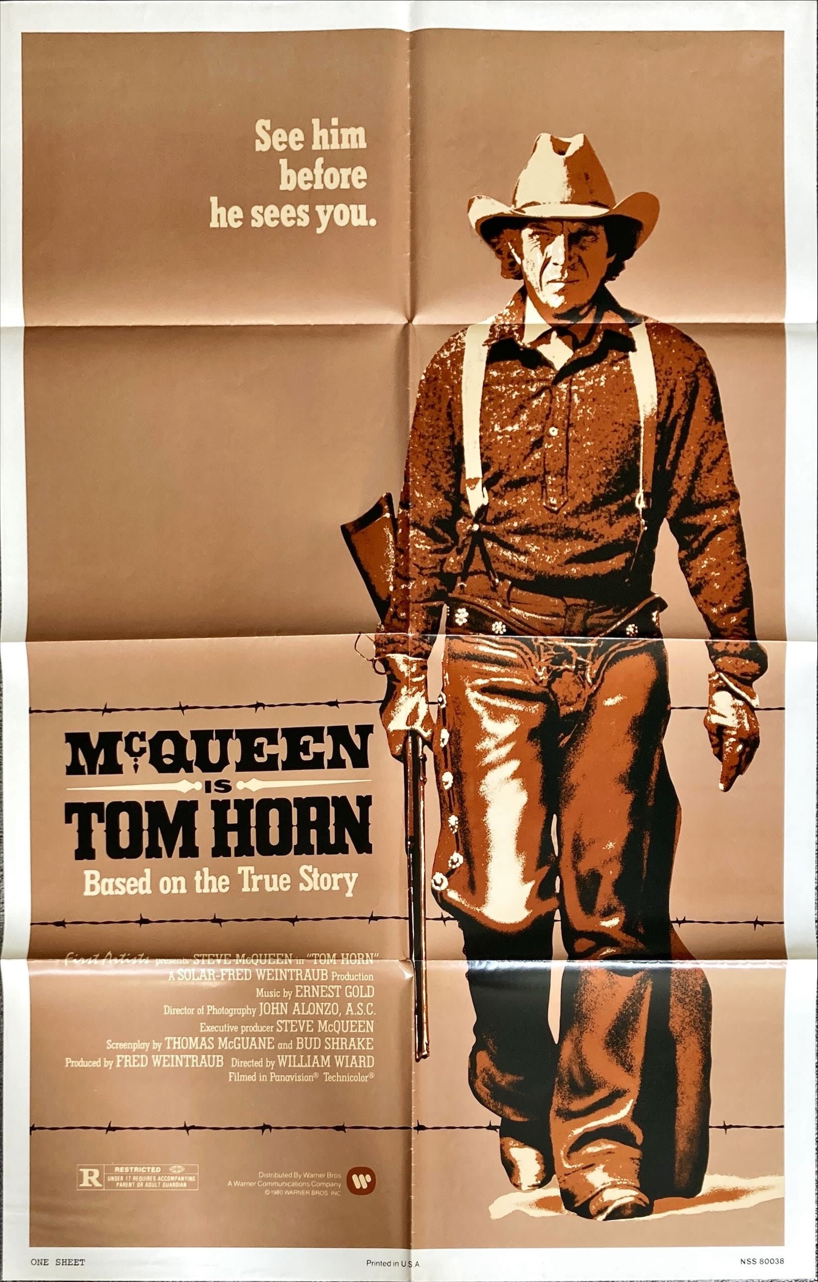 Tom Horn 1980 One Sheet Movie Poster Etsy