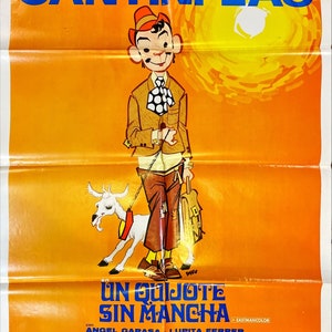 203) UN QUIJOTE SIN mancha - Cantinflas,  Mexican poster &#39;69