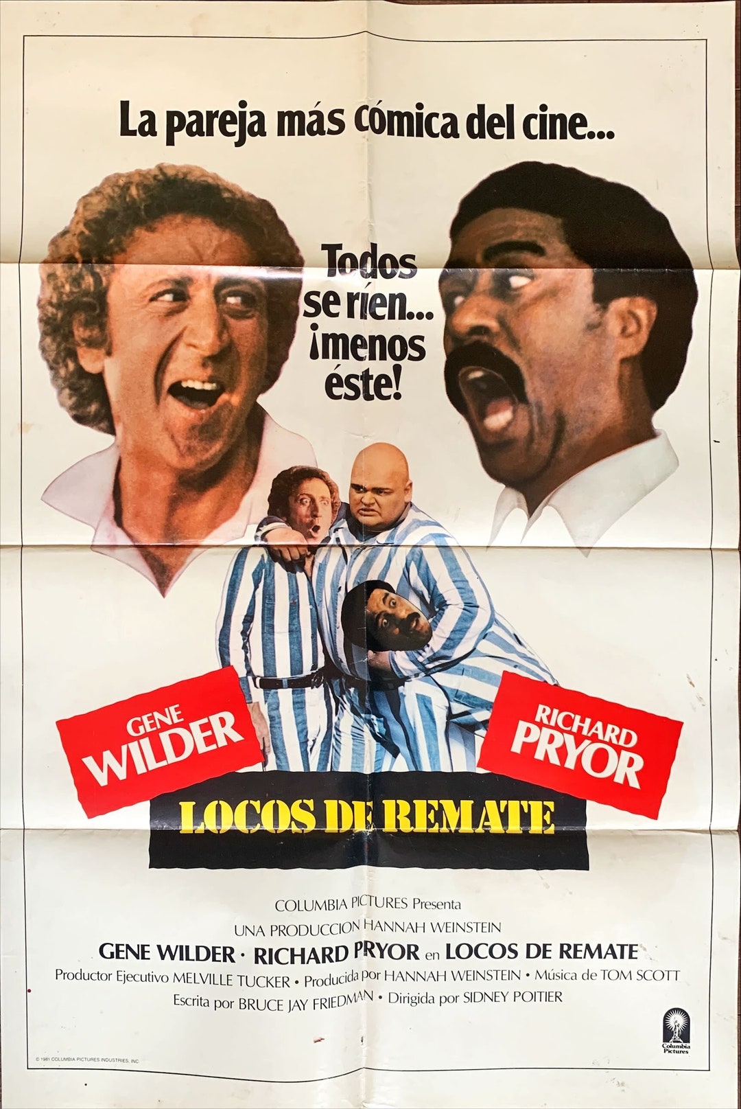STIR CRAZY USオリジナル映画ポスター Stir Crazy International Movie Poster, Gene Wilder & Richard Pryor