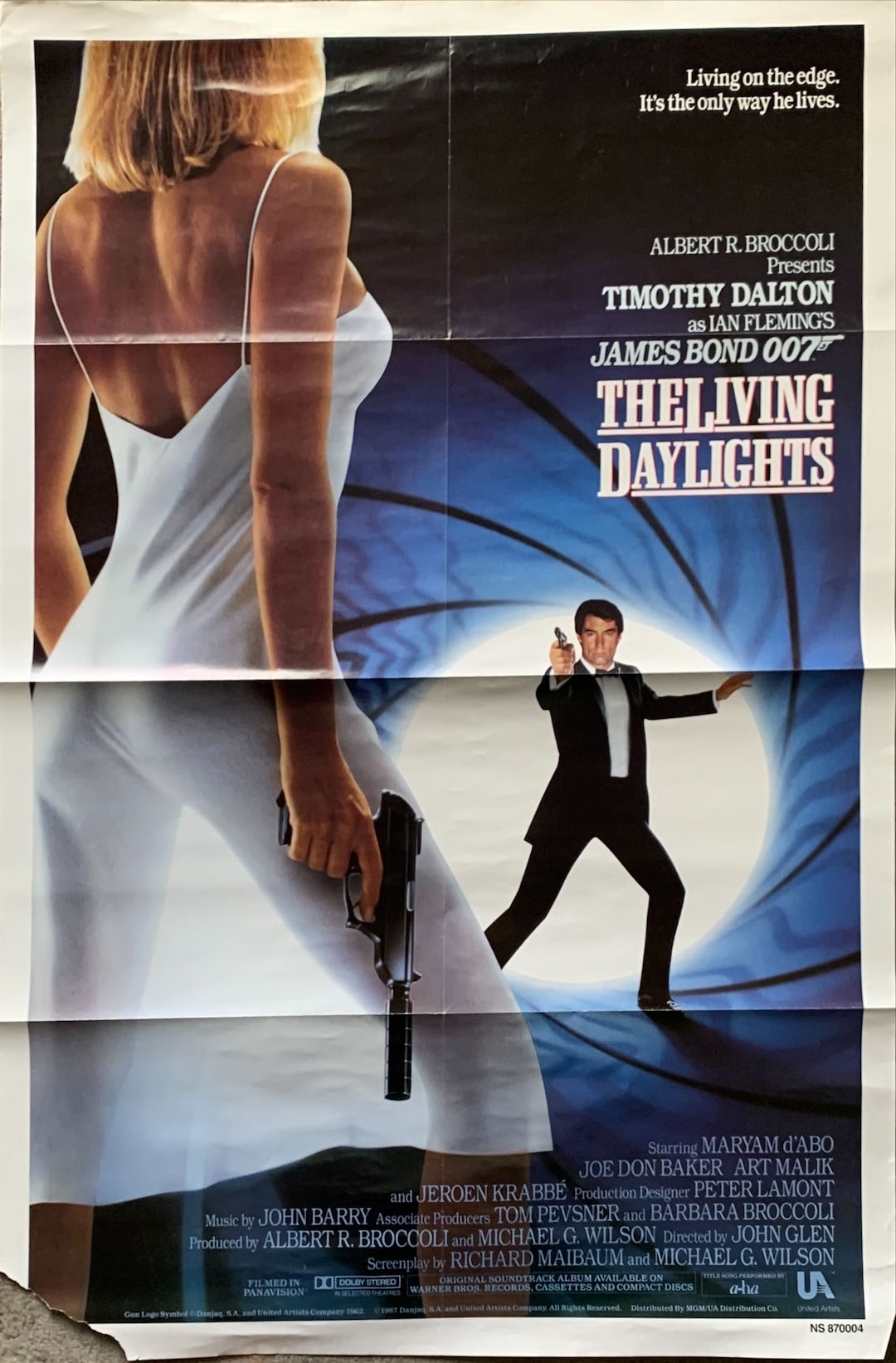 The Living Daylights, Intl 1sh 1987 Timothy Dalton as the Most Dangerous James Bond Ever - Etsy