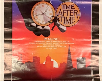 Time After Time 1979 Movie Poster, H.G. Wells, Jack the Ripper