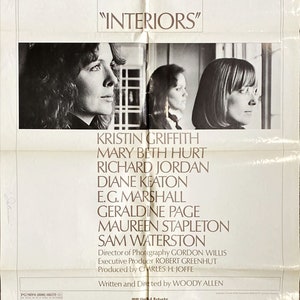 893 INTERIORS style B 1sh 1978 Diane Keaton