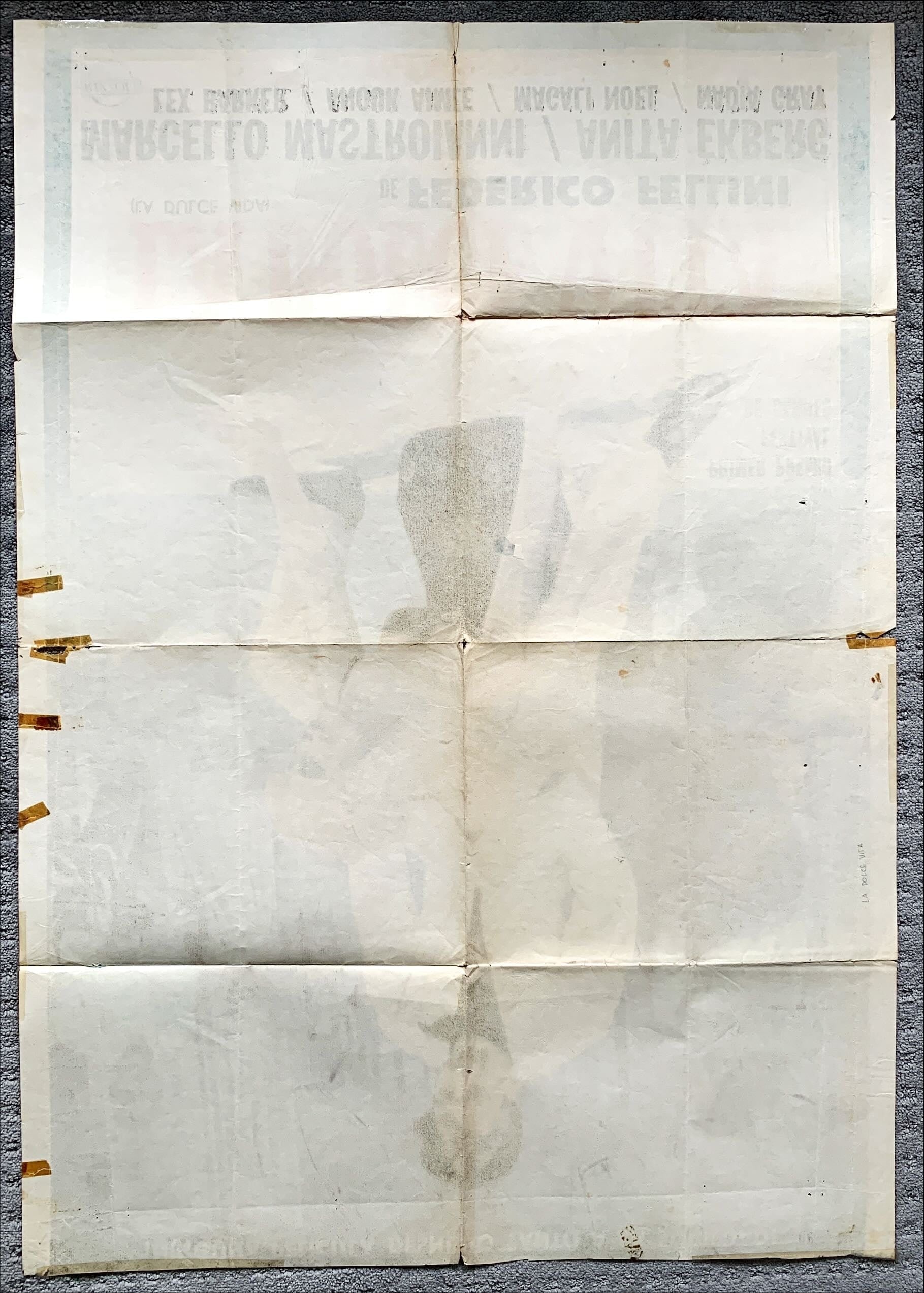 Poster Incorniciato La Dolce Vita - 1960 Film Di Fellini, Prodotto In Italia - Foto 11