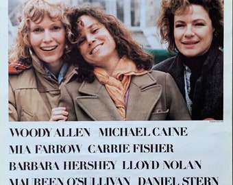 Hannah och hennes systrar, första film från 1986, Woody Allen, Mia Farrow, Carrie Fisher, Barbara Hershey